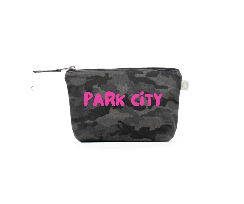 SKI - Park City or your Favorite Ski Location Makeup Bag - Quilted Koala