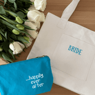 Happily Ever After Makeup Bag: Aqua - NEW - Quilted Koala