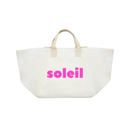 Natural Chelsea Bag with SOLEIL in Hot Pink - Quilted Koala