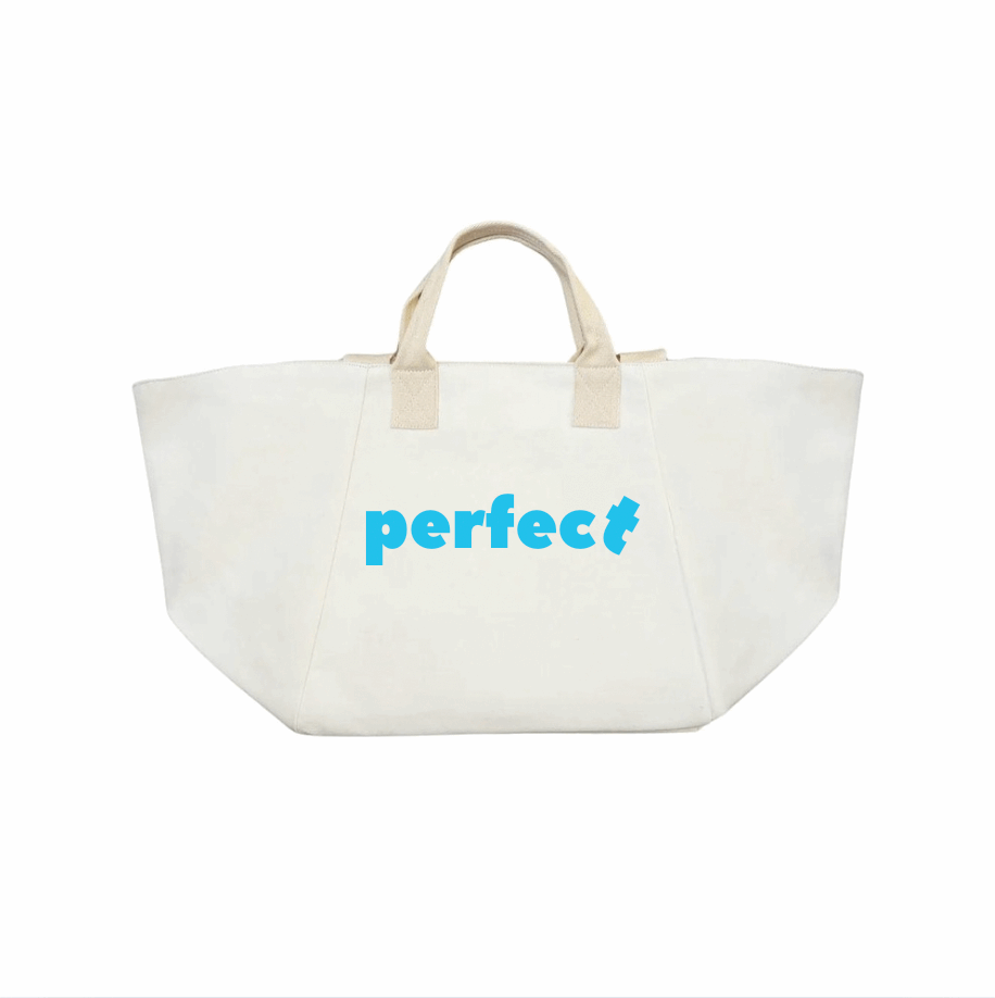 PERFECT with a crooked T Bag - Capri Blue - Quilted Koala