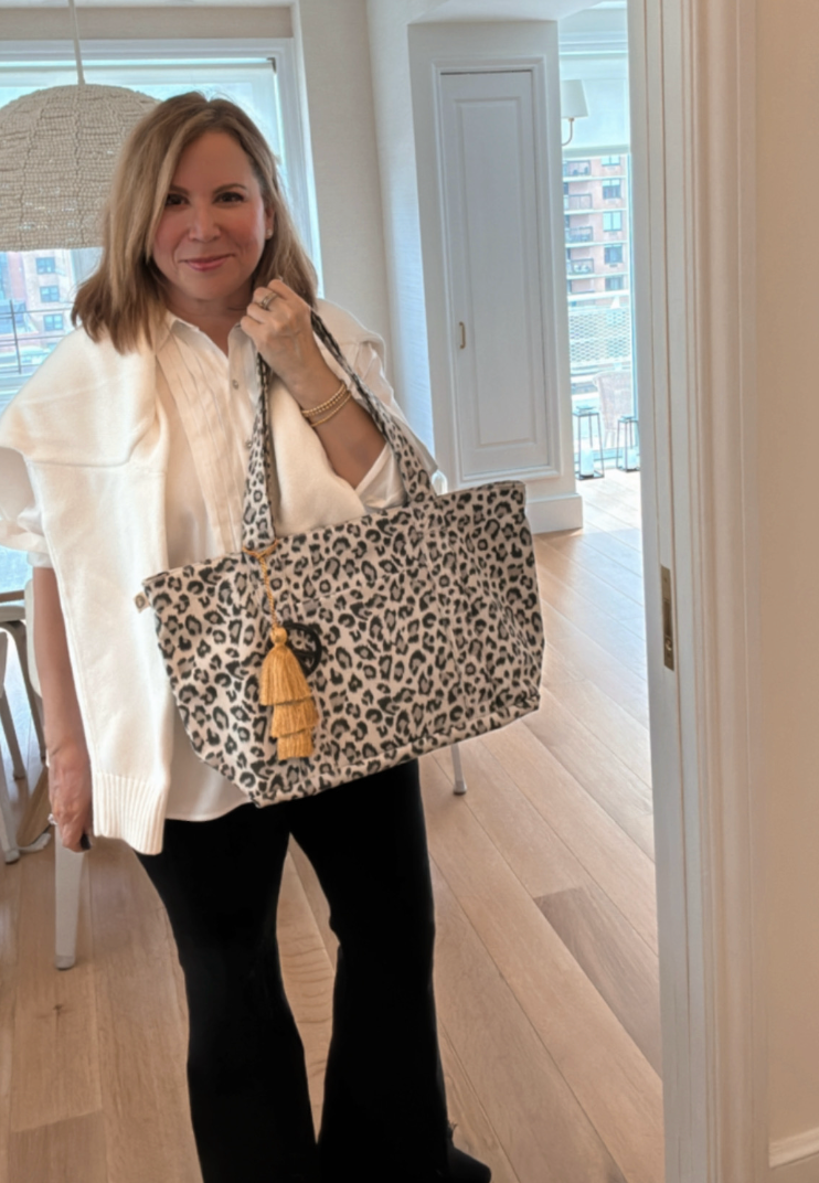 Leopard Midi Zipper Tote Bundle (Gold) - Quilted Koala