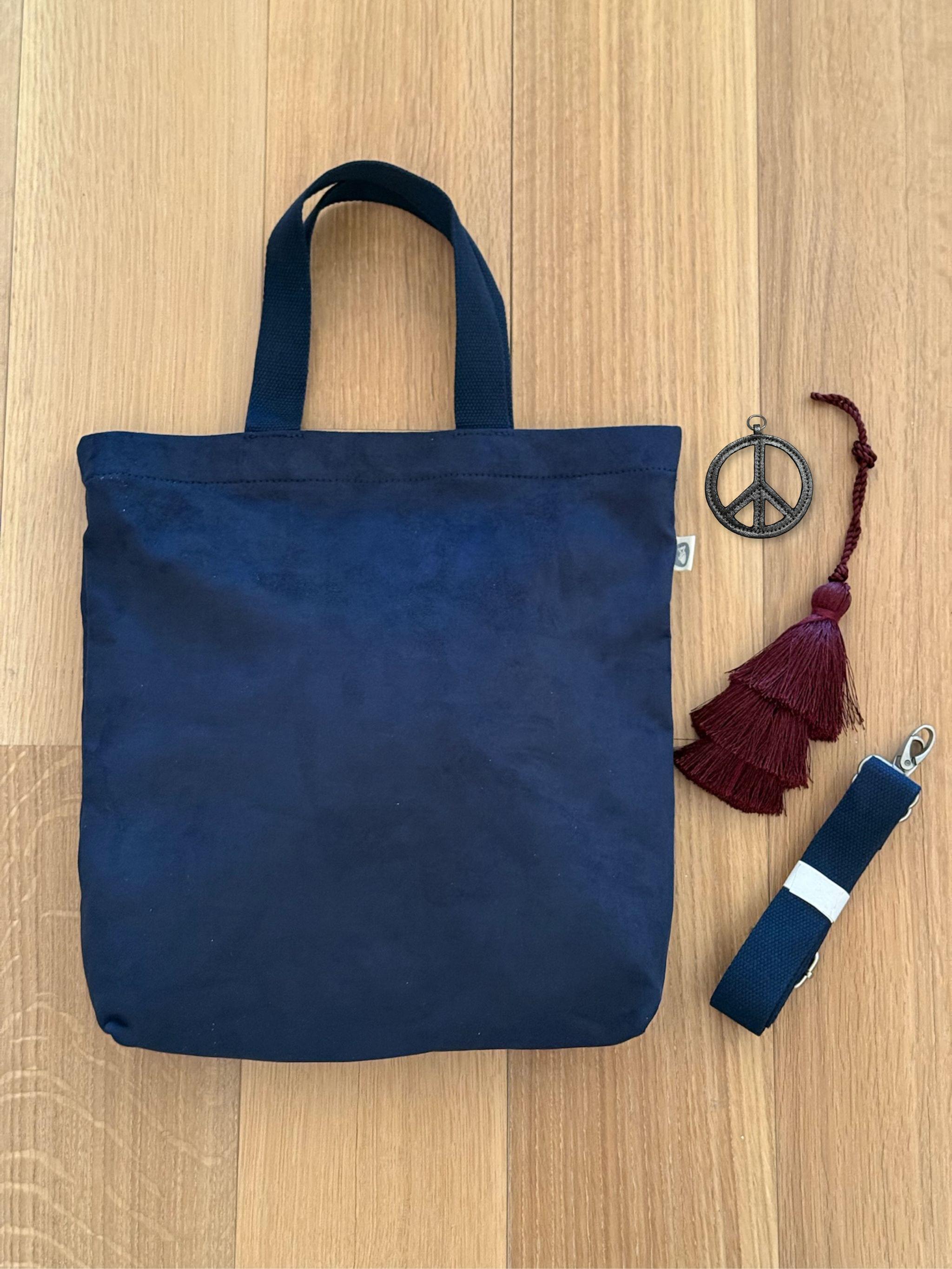 Vegan Suede Crossbody Bag in Navy with TWO GIFTS! - Quilted Koala