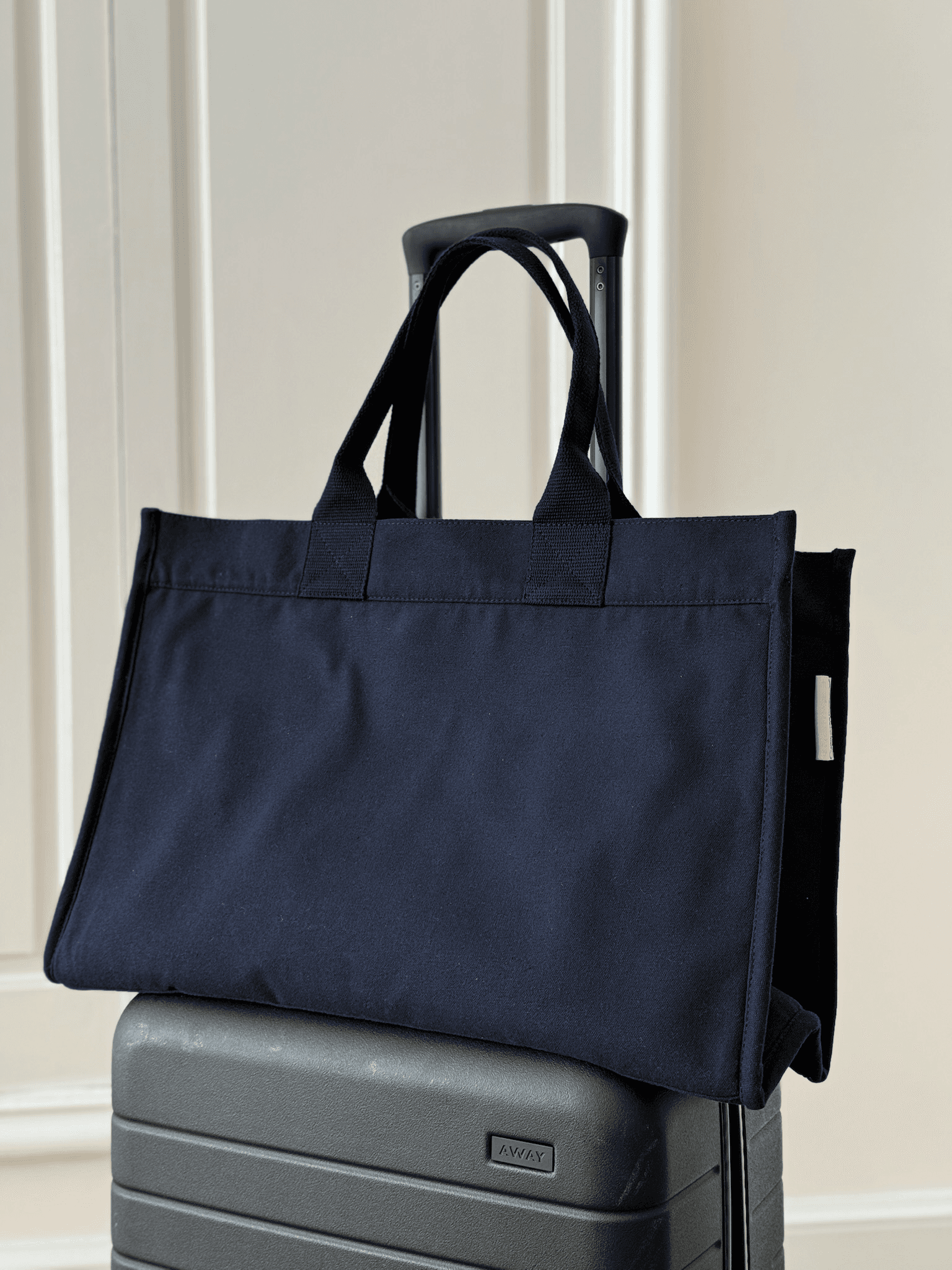 Golf Cart Anywhere Bag in Navy with White Matte GOLF USA - Quilted Koala