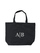 Black Everything Bag - Split Letter Monogram - Quilted Koala