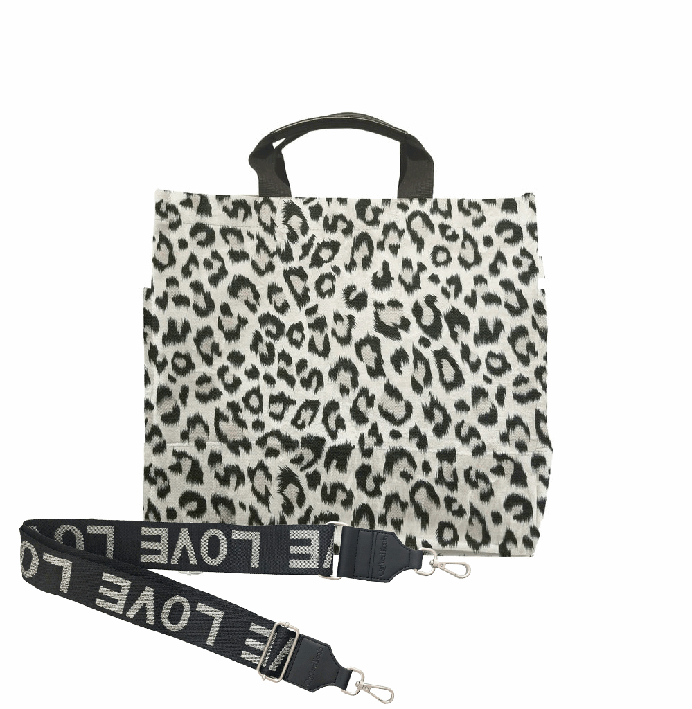 Color Stripes: Leopard North South Bag - Quilted Koala
