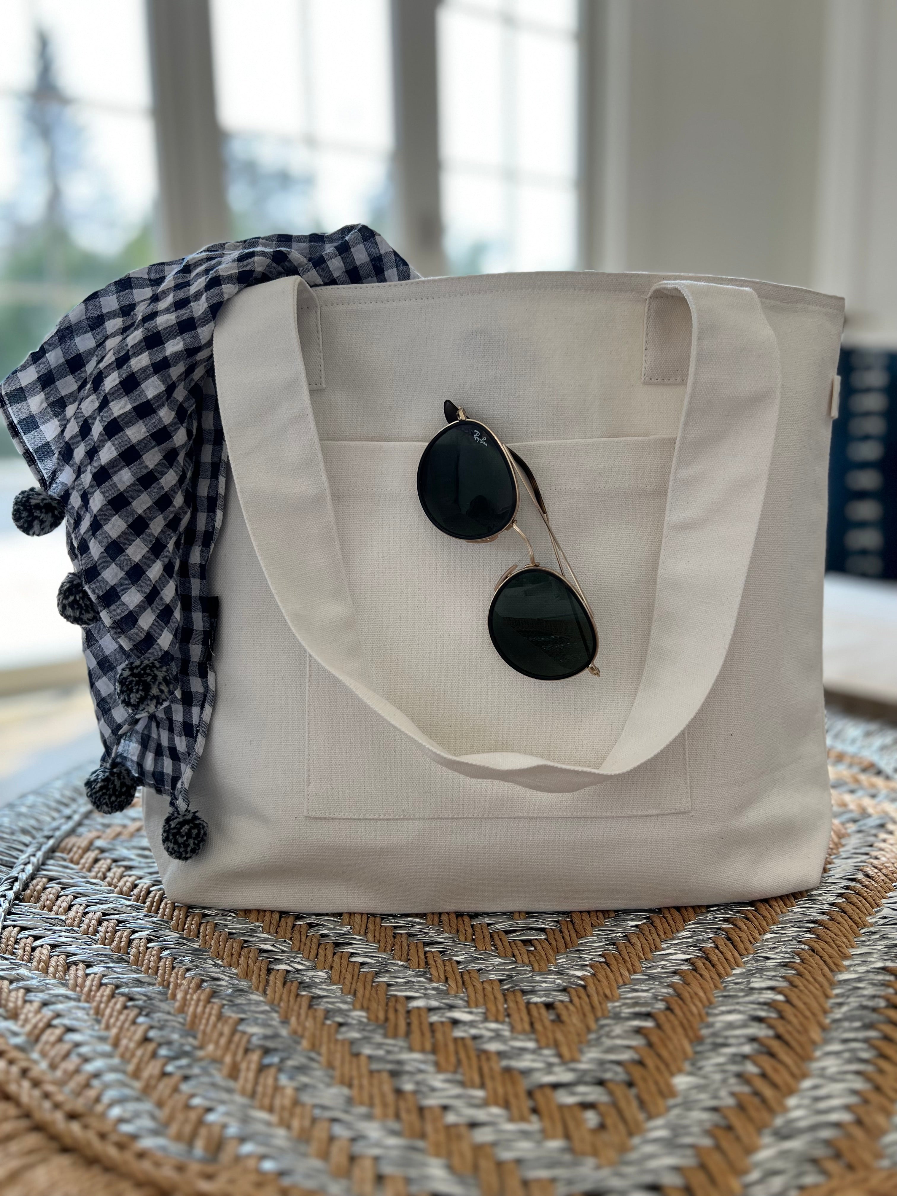 Midi Everything Bag - Natural - Quilted Koala