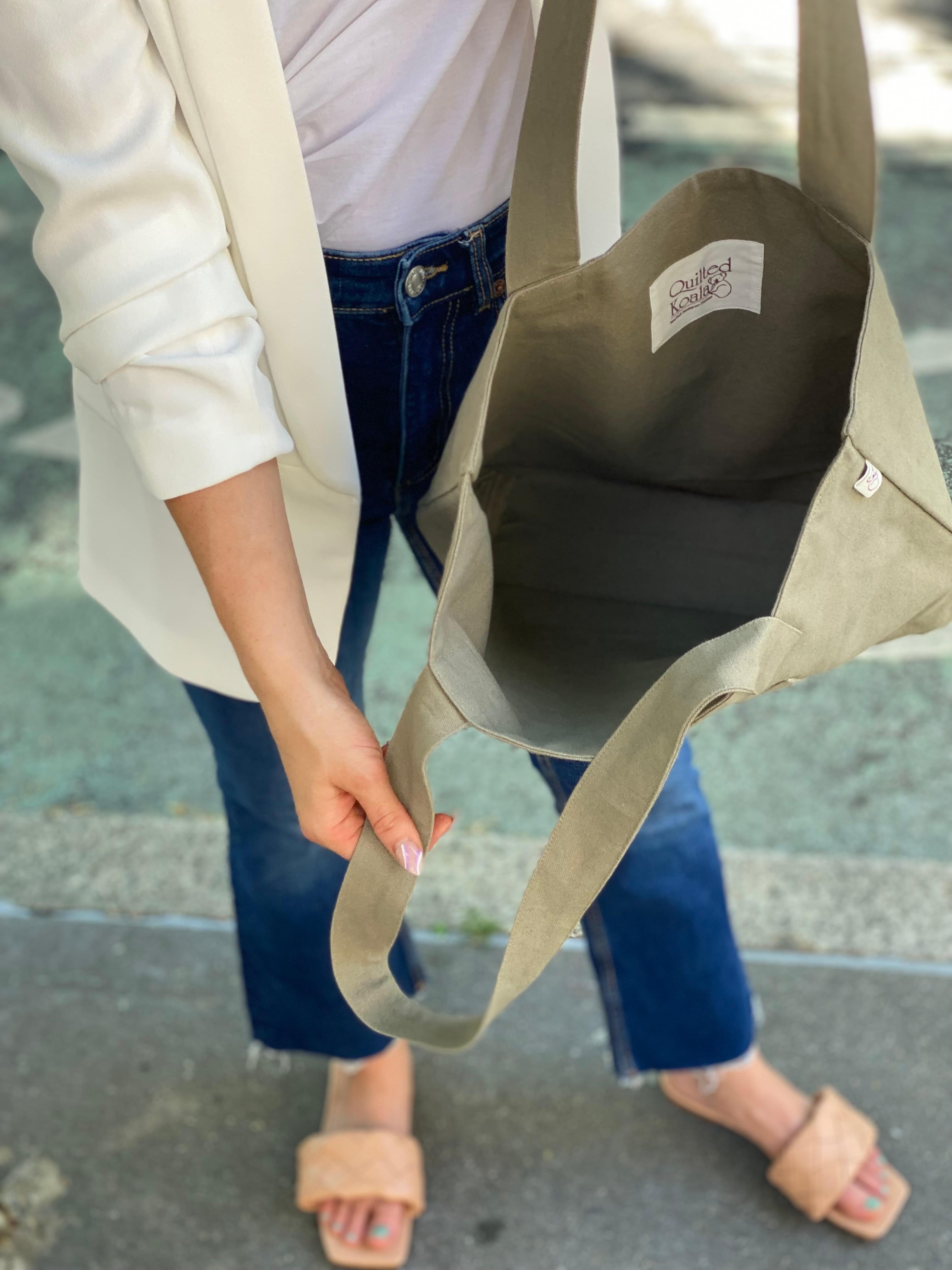 Midi Everything Bag - Olive - Quilted Koala