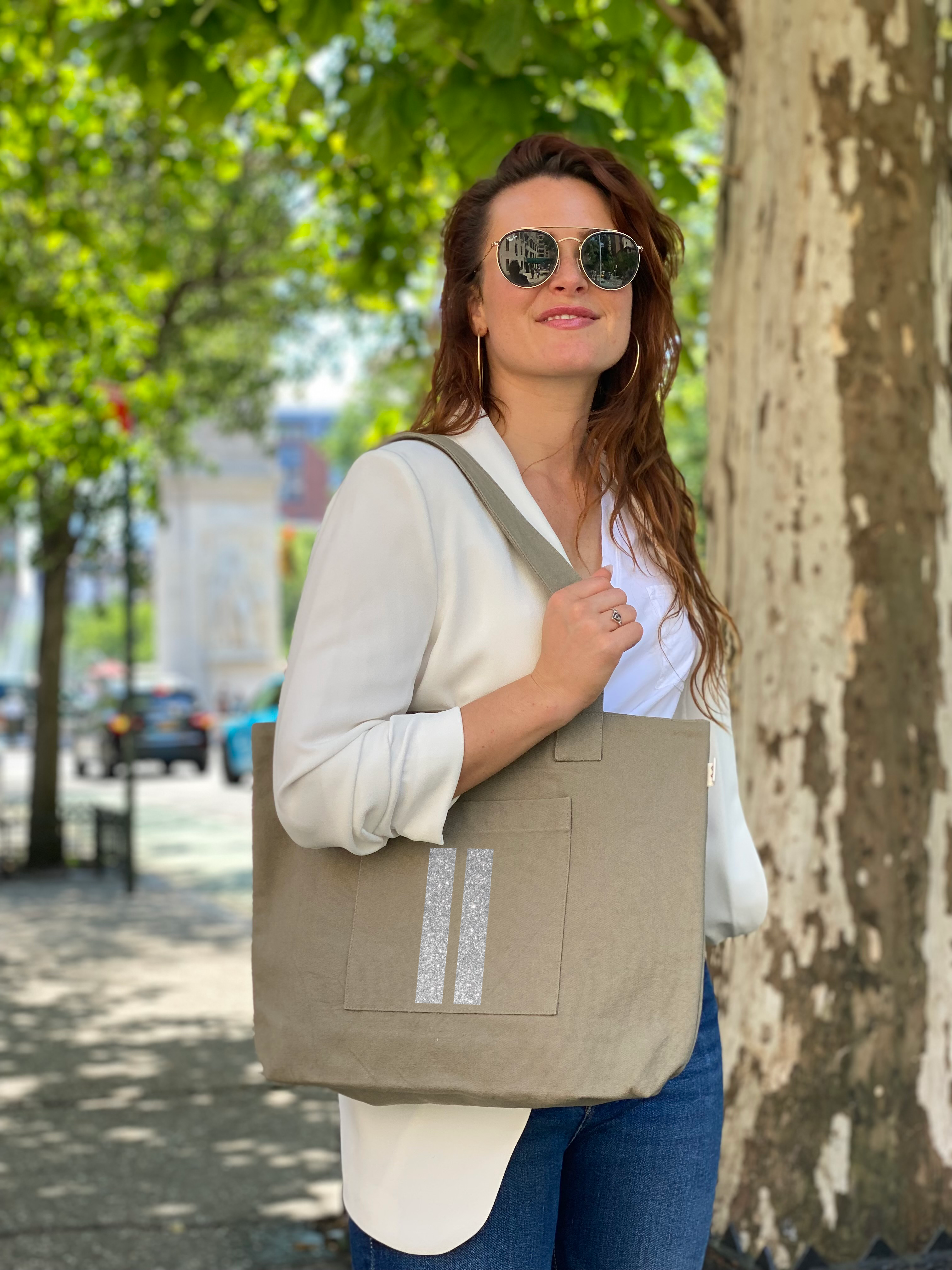 Midi Everything Bag - Olive - Quilted Koala