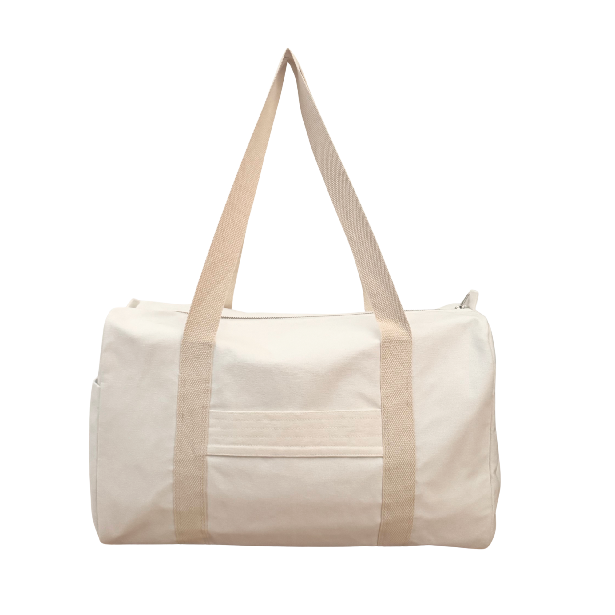 Daily Duffel - Natural with a Split Letter Monogram - Quilted Koala