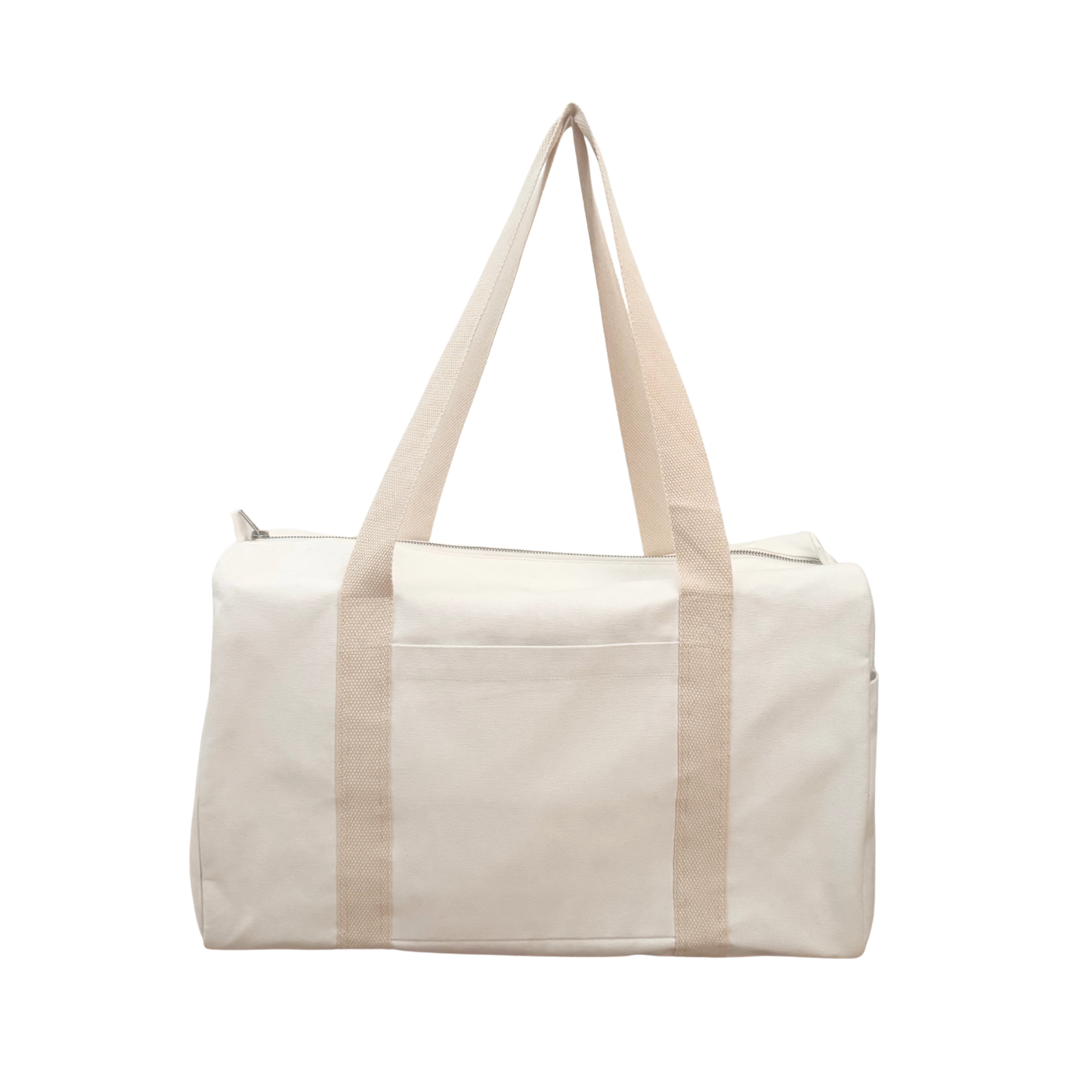 Daily Duffel - Natural with a Split Letter Monogram - Quilted Koala