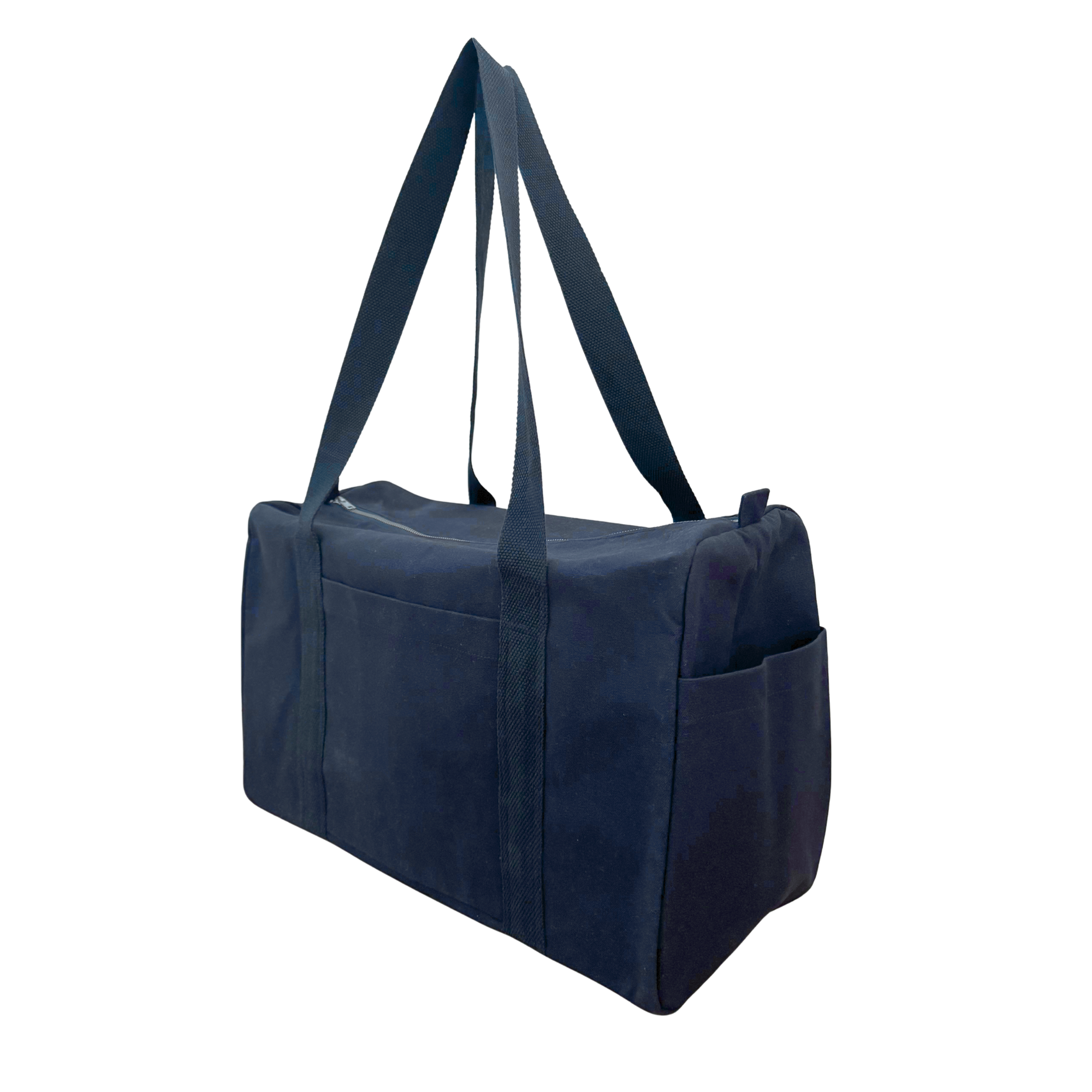 Daily Duffel - Navy with a Split Letter Monogram - Quilted Koala