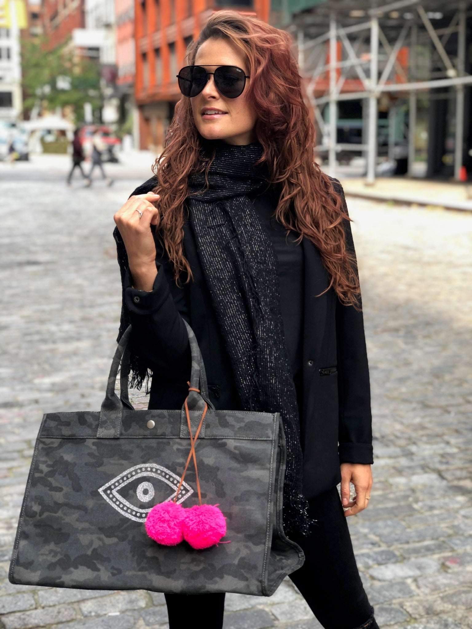 East West Bag: Black Camouflage *TAKE $70 OFF FOR A LIMITED TIME* - Quilted Koala