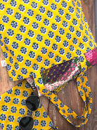 Boho Market Bag - Yellow - Quilted Koala