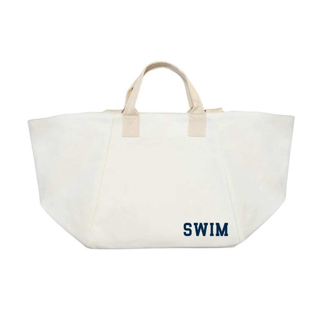 Chelsea Bag Natural with Navy SWIM NEW! - Quilted Koala
