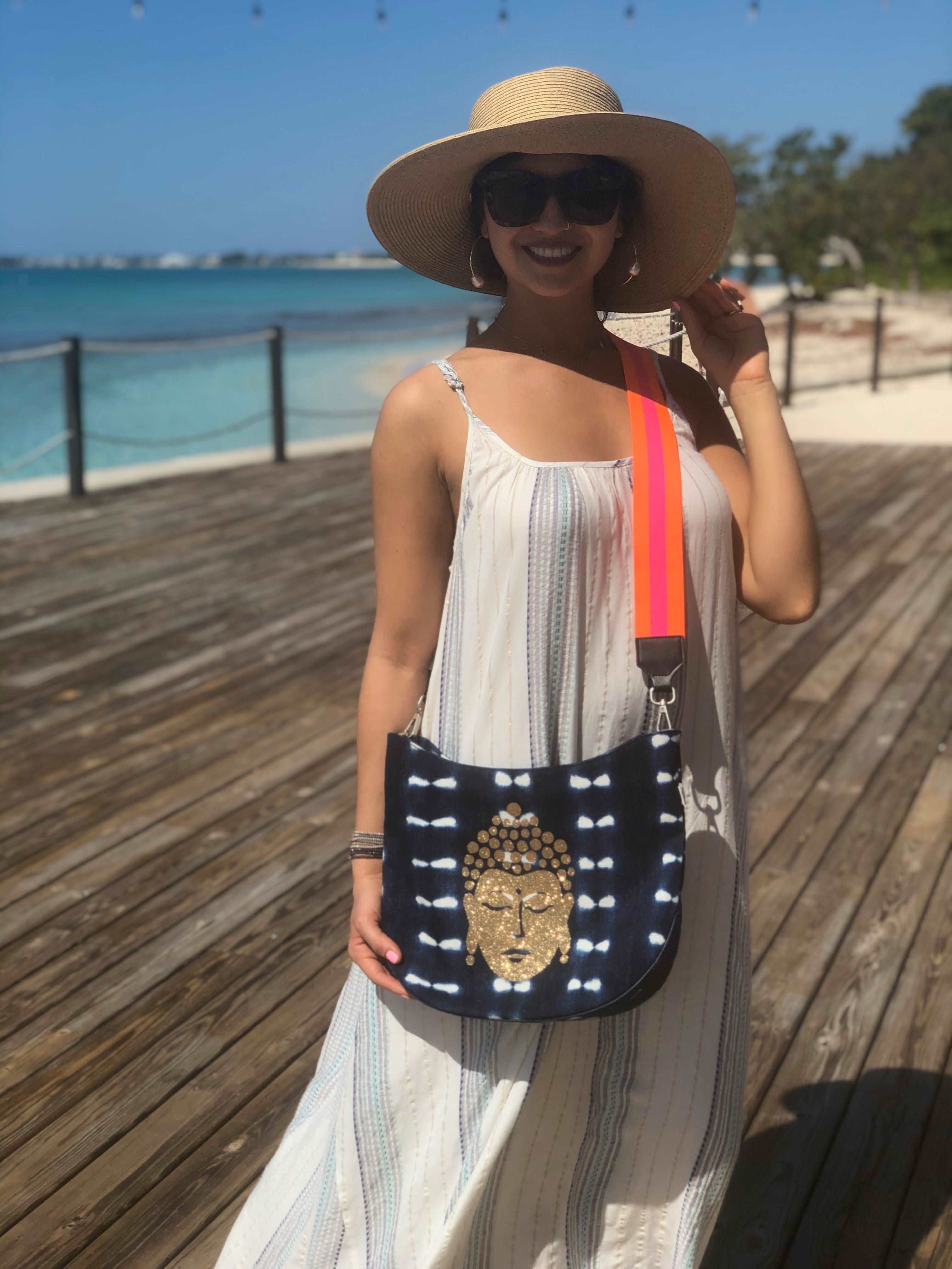 City Bag: Blue Shibori - Quilted Koala