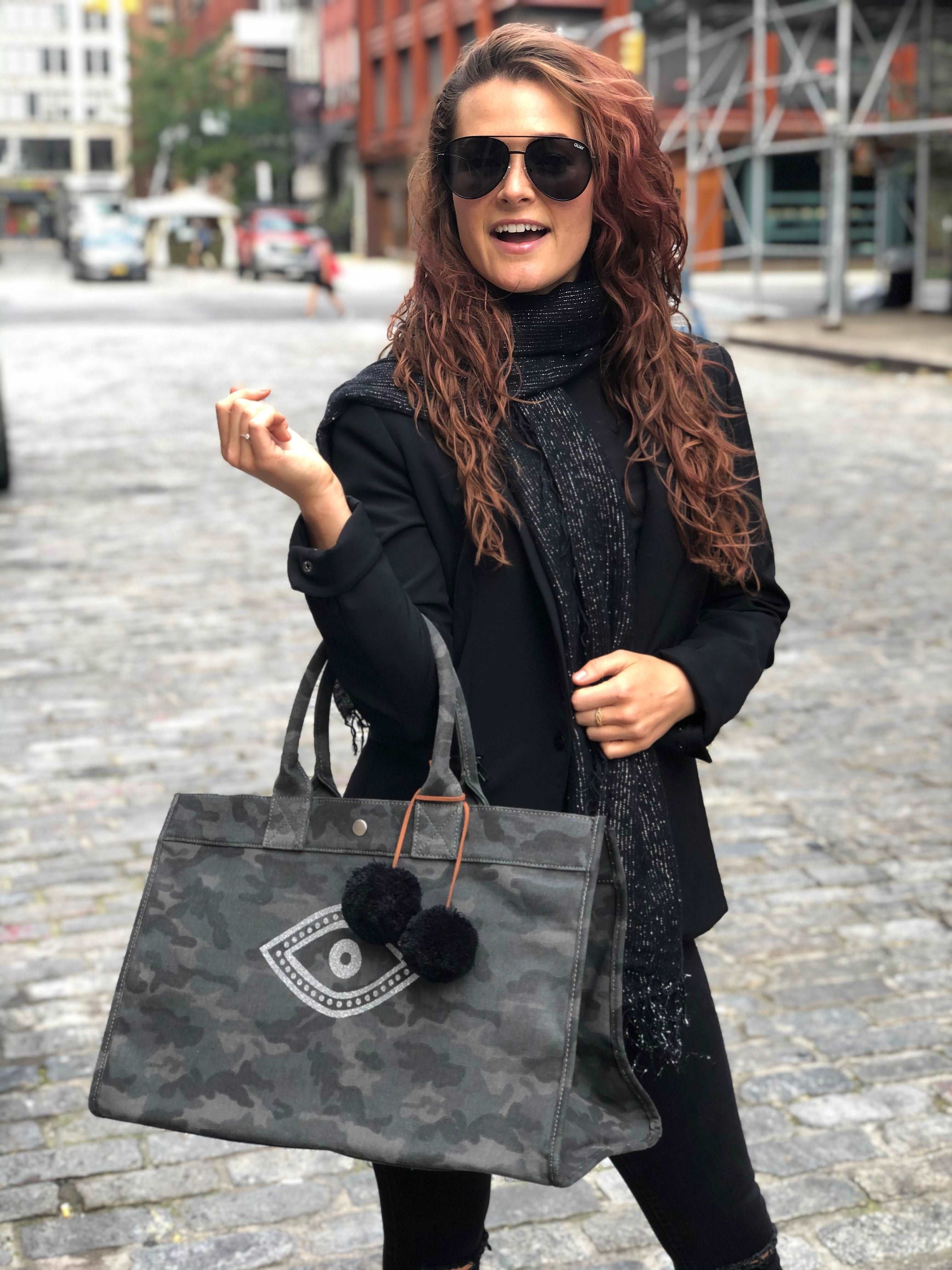 East West Bag: Black Camouflage *TAKE $70 OFF FOR A LIMITED TIME* - Quilted Koala