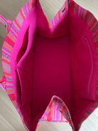 East West Bag Happy Pink Stripe - SALE!! - Quilted Koala