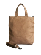 Town Crossbody Bag: Mocha Vegan Suede - Quilted Koala