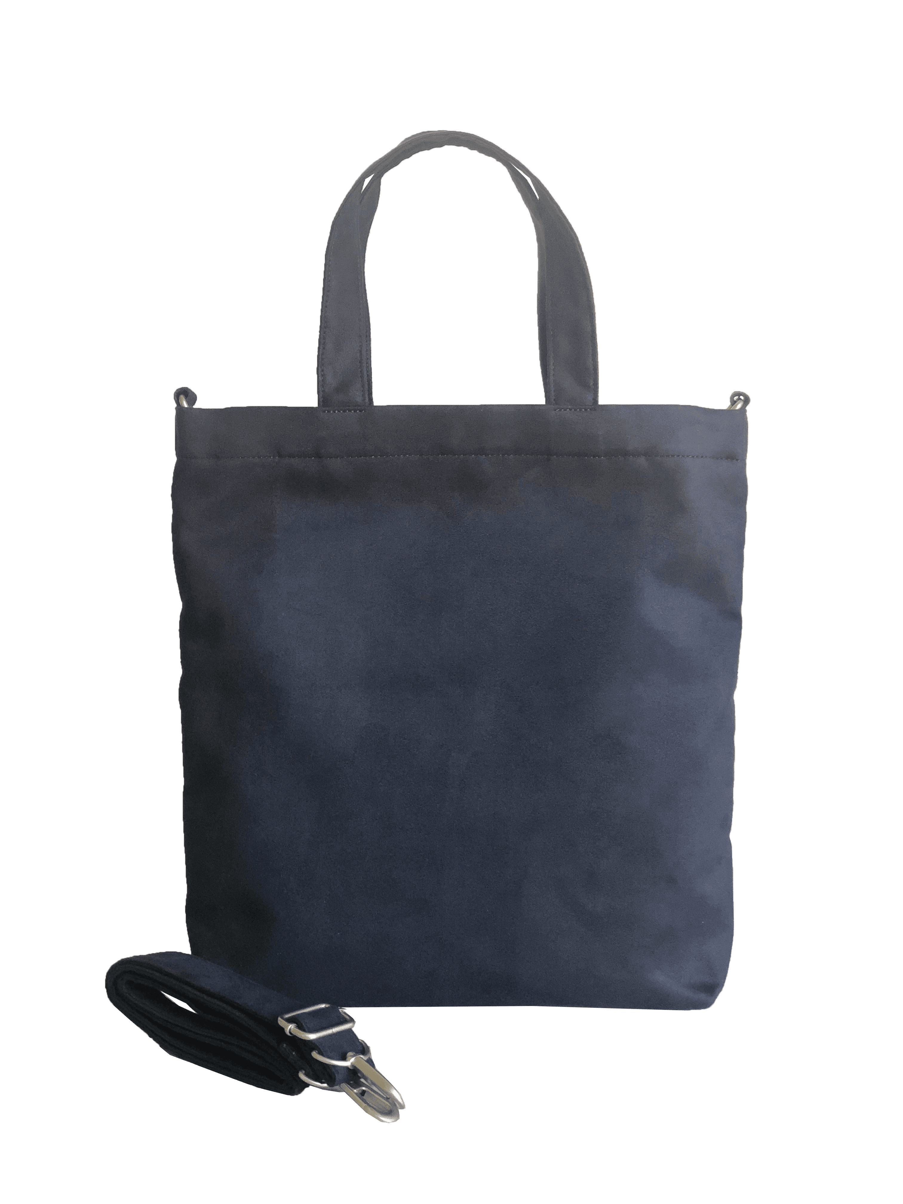 Vegan Suede Crossbody Bag in Navy with TWO GIFTS! - Quilted Koala