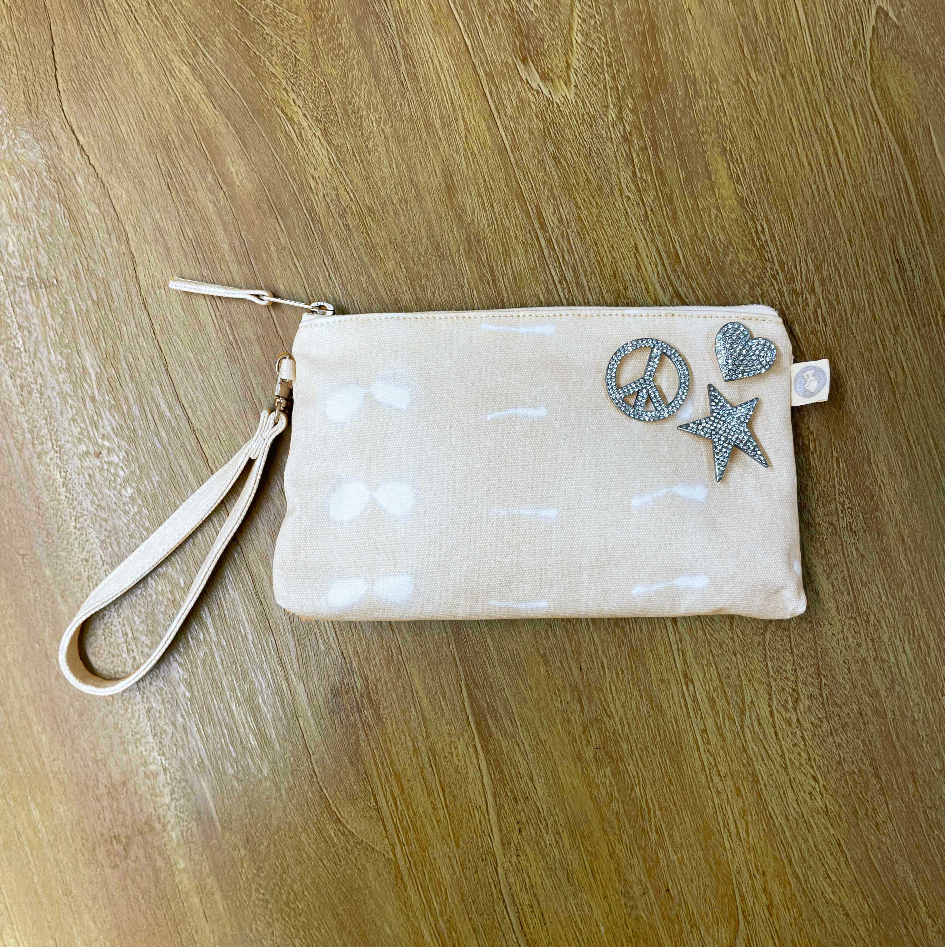 Mini Luxe Clutch Bundle: Stone Shibori with FREE Silver Koala Jewelry - Quilted Koala