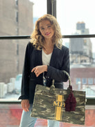 Monogram Stripe: East West Bag - Quilted Koala