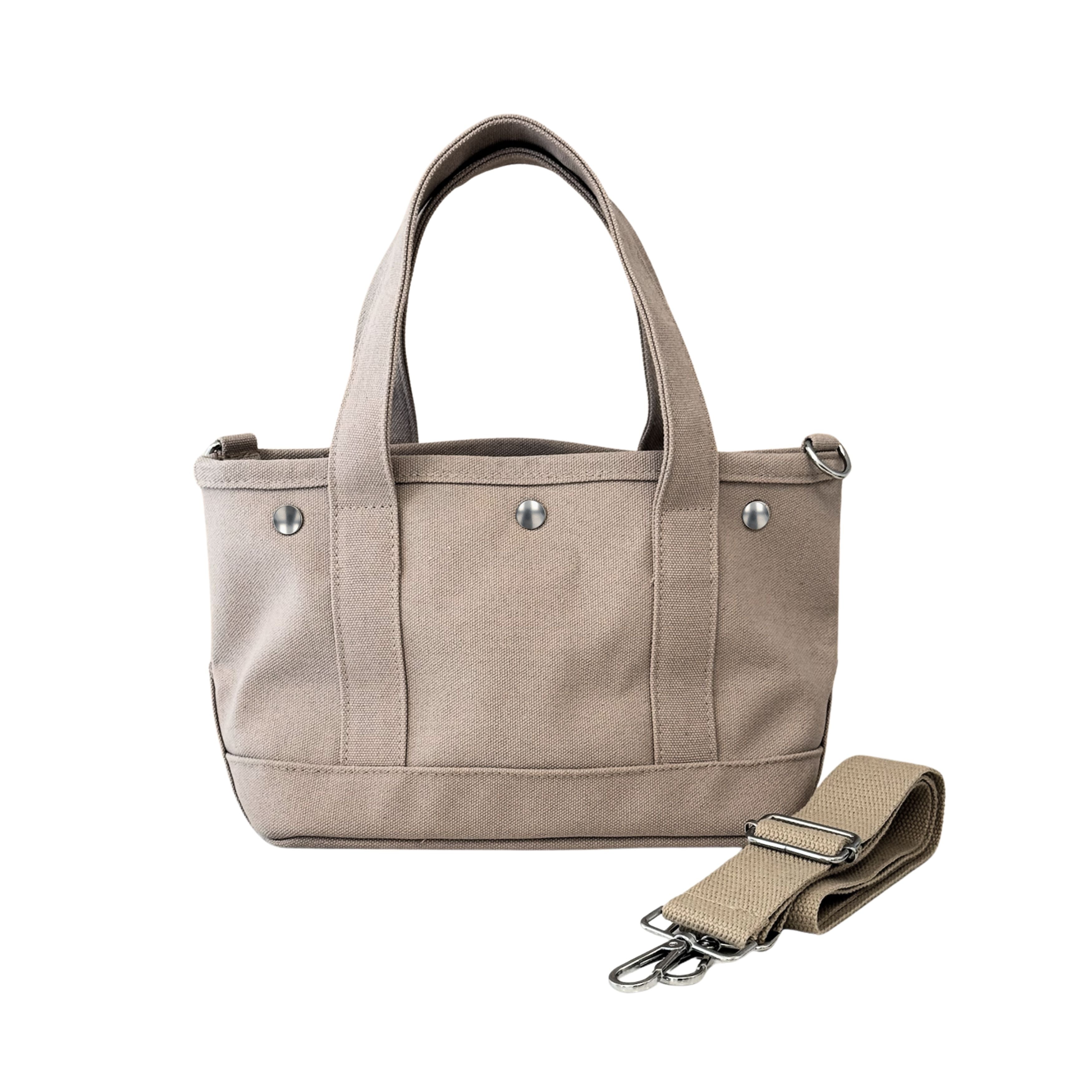 The Seaport Boat Bag - Stone Canvas Single Letter Monogram - Quilted Koala