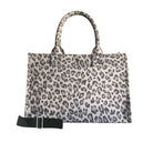 Midi East West Bag: Grey Leopard - Quilted Koala