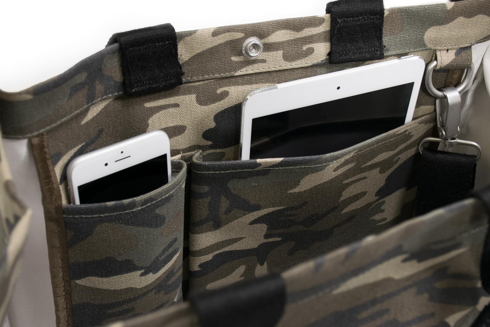 Luxe North-South Bag: Camouflage - Quilted Koala