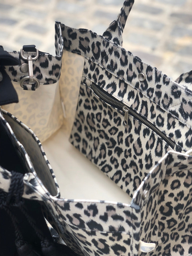 SPECIAL! Leopard Midi East West Crossbody + FREE Leopard Clutch - Quilted Koala