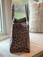 Midi East West Bag: Grey Leopard - Quilted Koala
