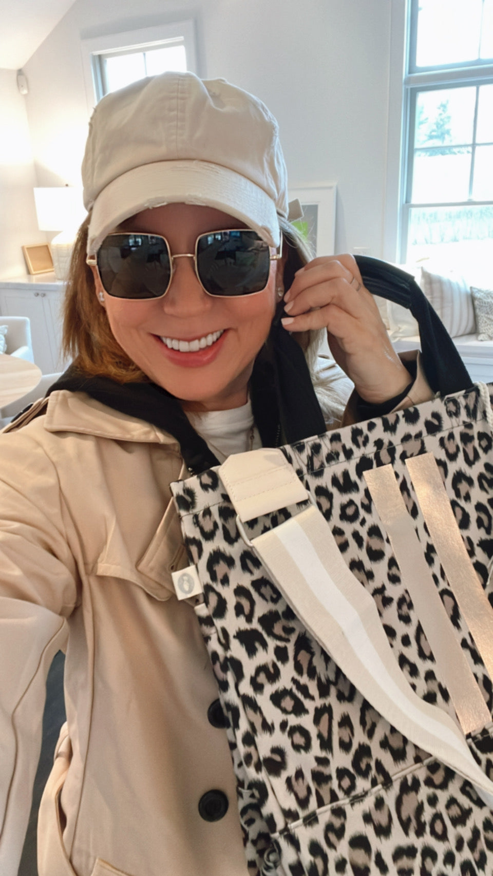 Luxe North South Bag: Leopard - Quilted Koala