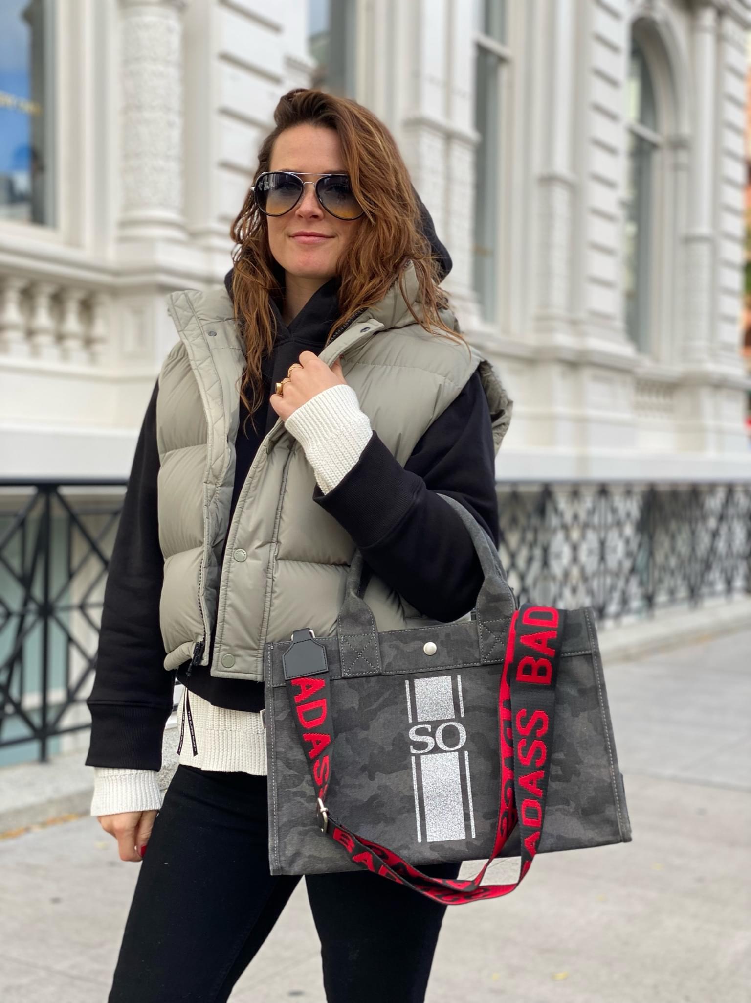 Koala Straps: Black & Red - BADASS - Quilted Koala
