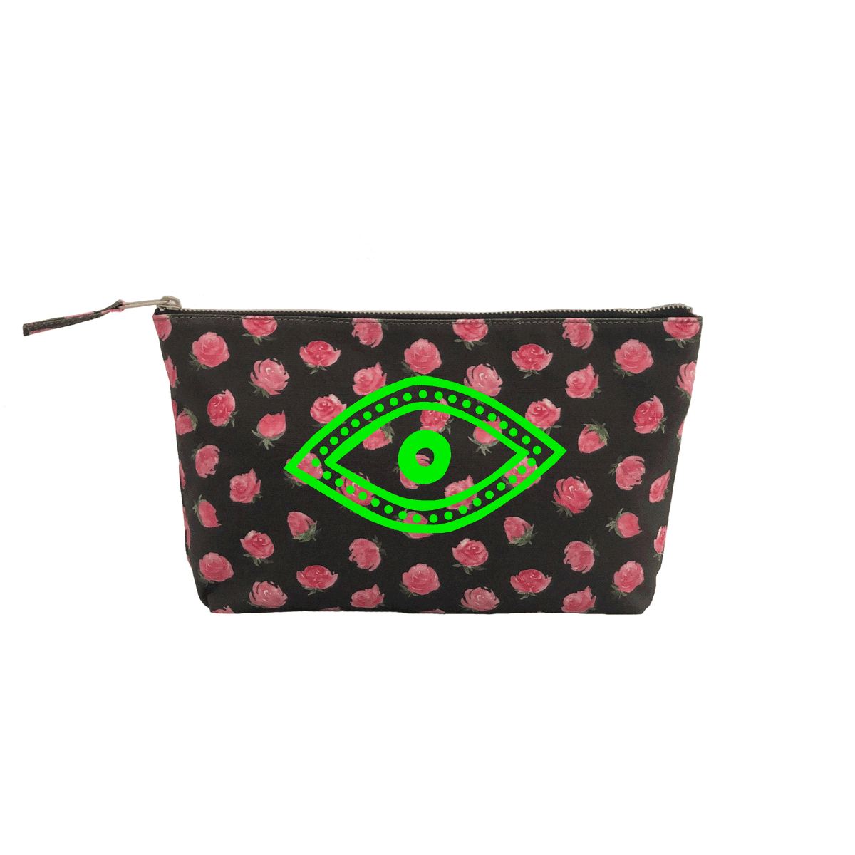 Clutch Bag Black Floral Quilted Koala