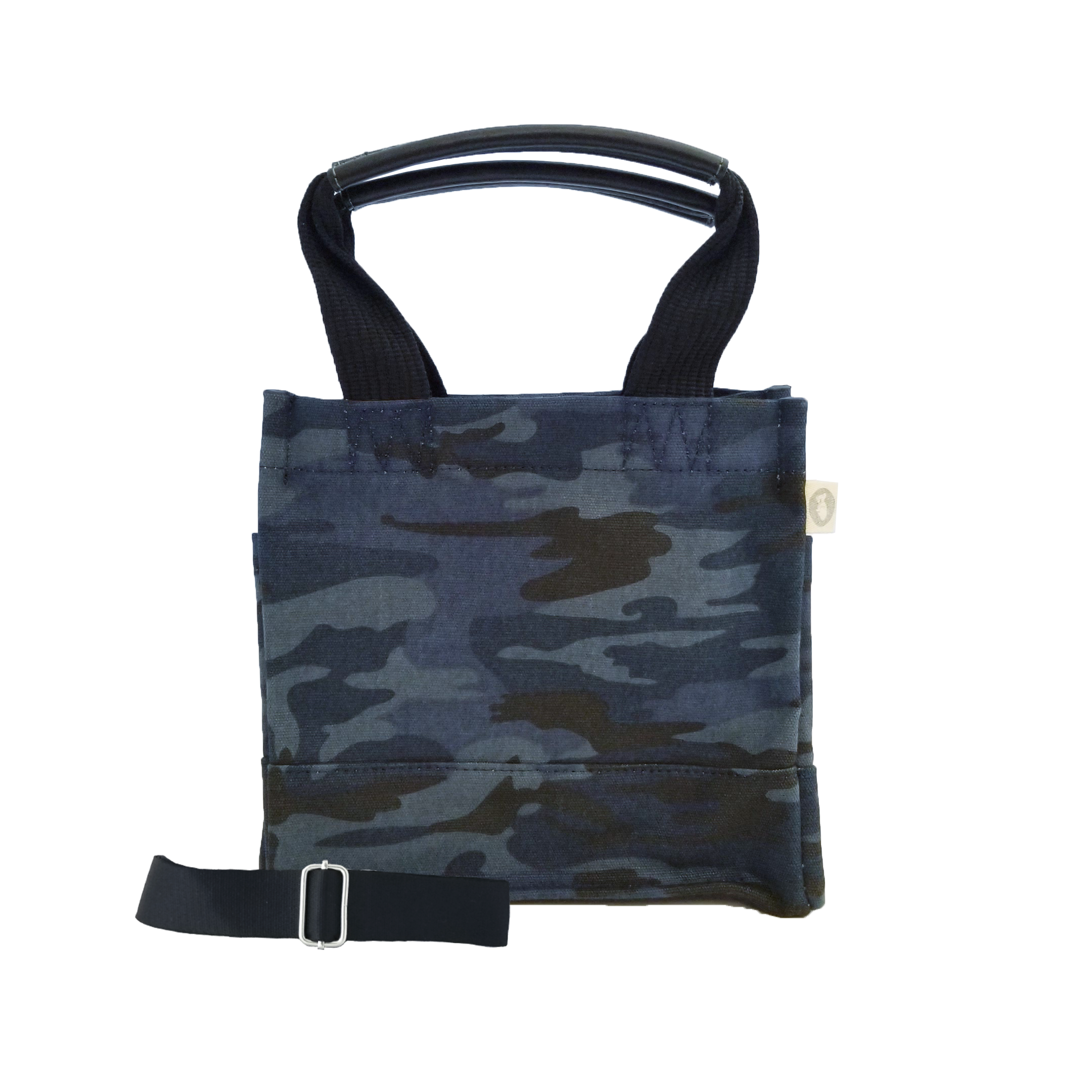 Mini Luxe North South - Dark Blue Camo - Quilted Koala