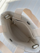 Koala Go! Midi Town Crossbody Bag: Ivory Neoprene - Quilted Koala