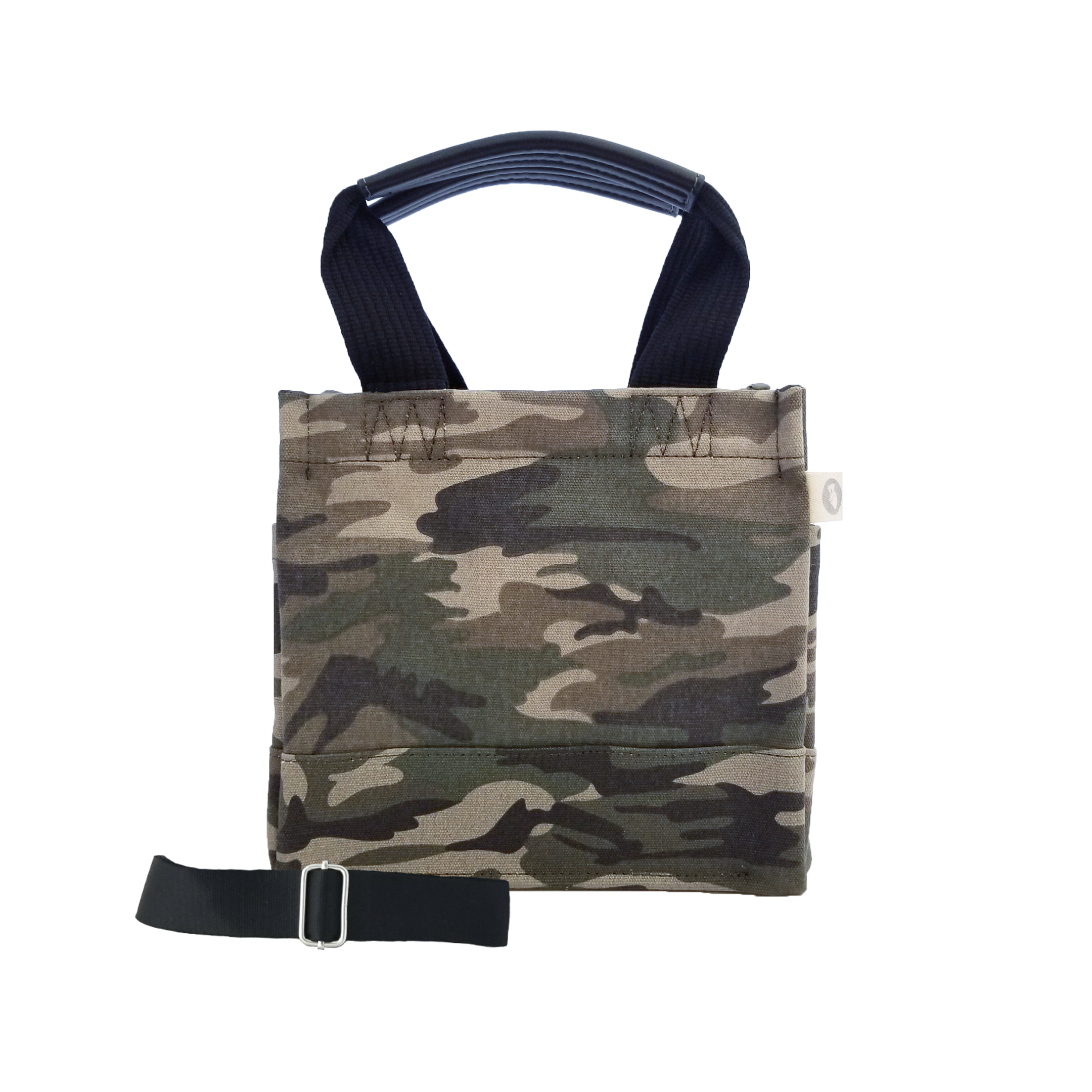Mini Luxe North South Bag: Green Camouflage - Quilted Koala