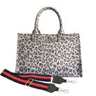Midi East West Bag: Grey Leopard - Quilted Koala