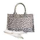 Midi East West Bag: Grey Leopard - Quilted Koala