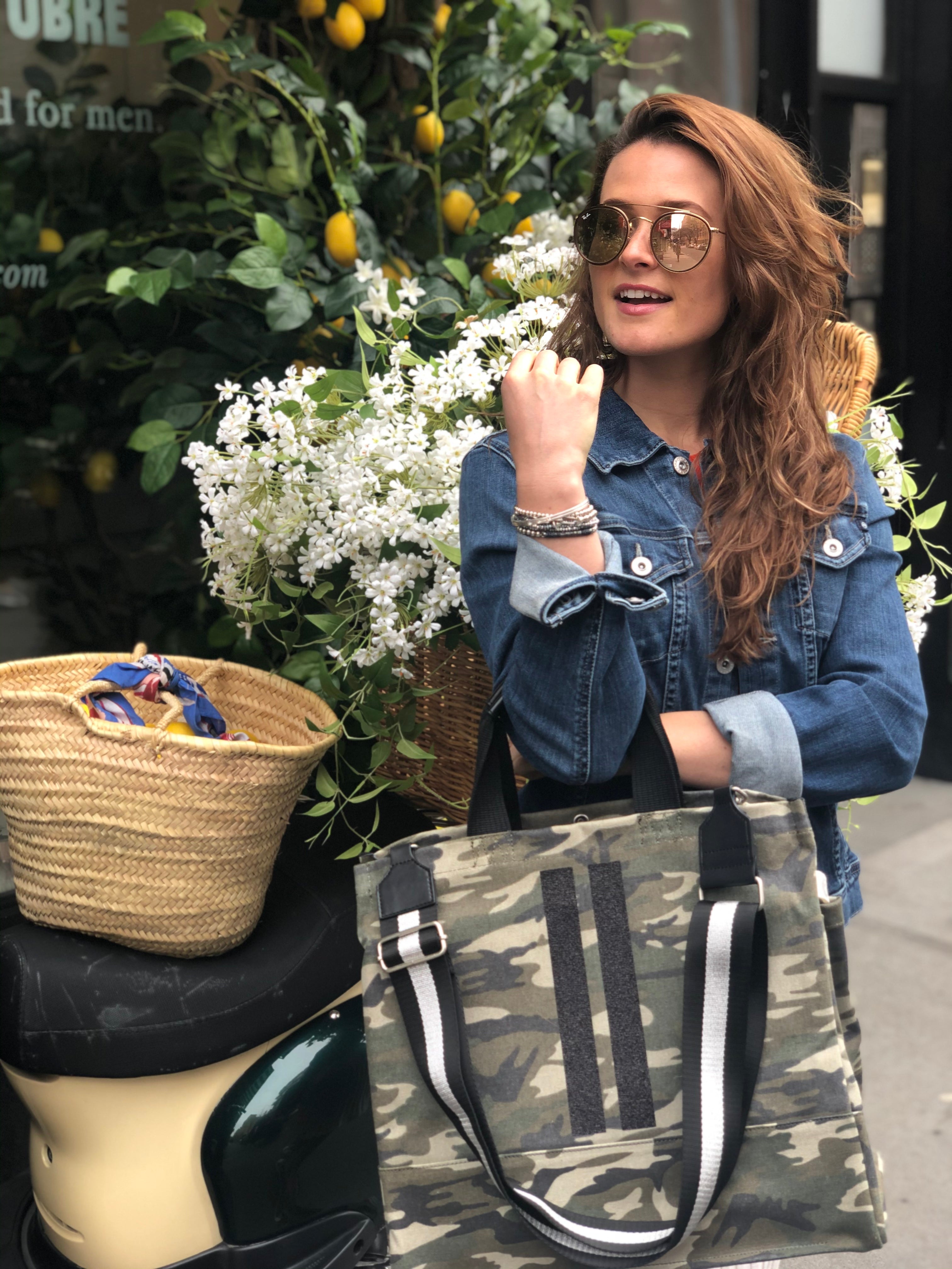 Luxe North-South Bag: Camouflage - Quilted Koala