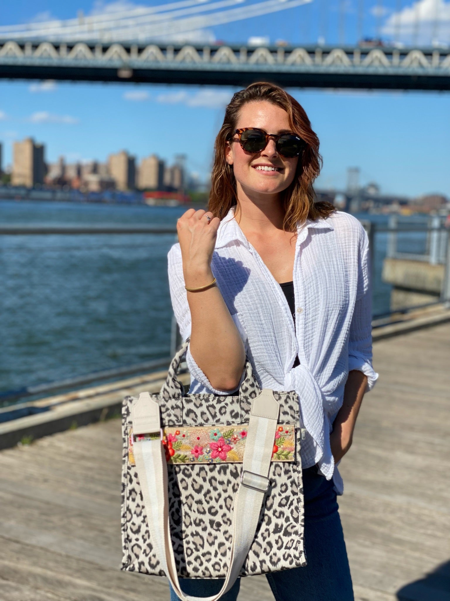 Future Bag Accessories: Koala Bands in Cream Floral BACK IN STOCK - Quilted Koala