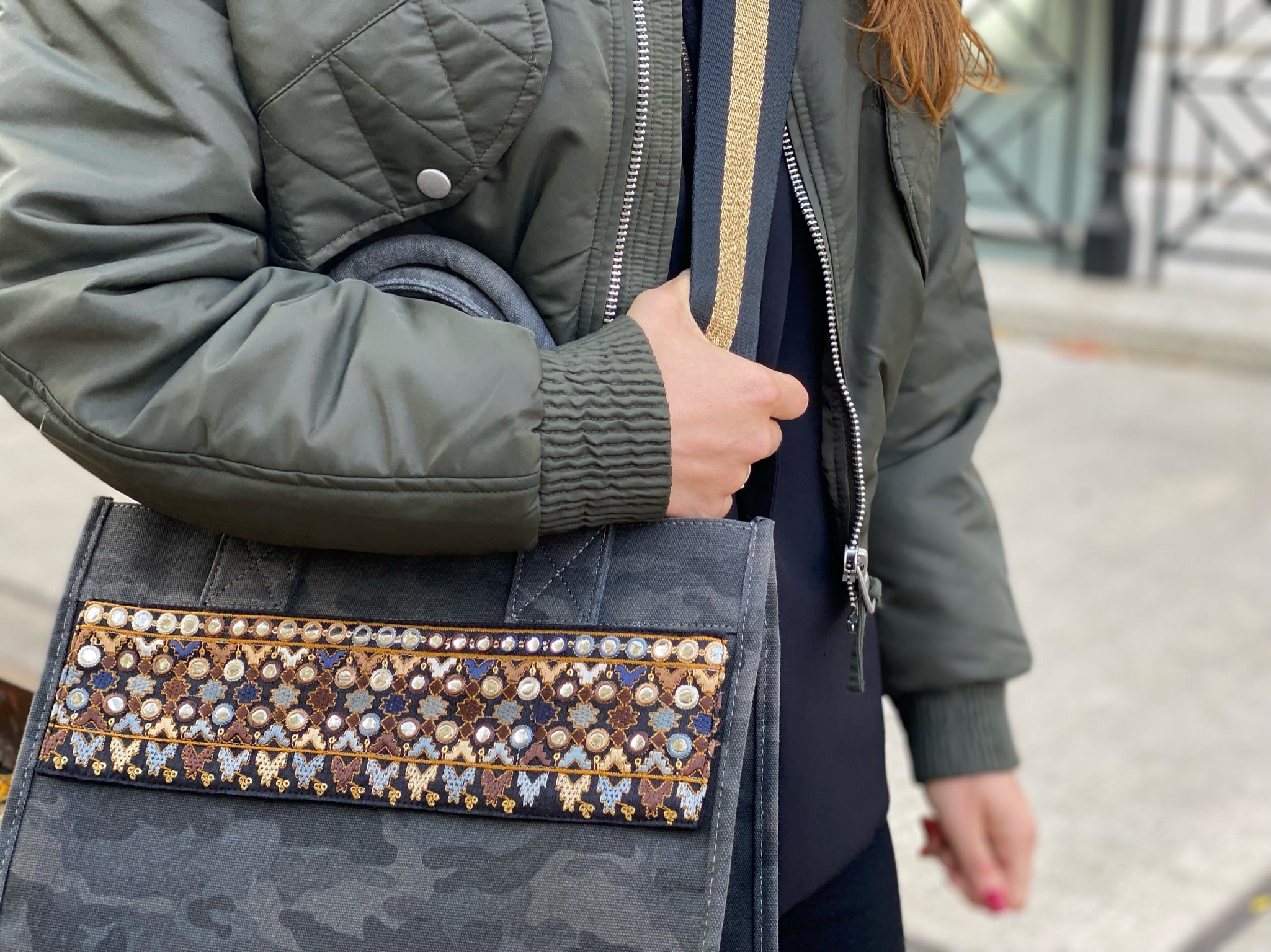 Future Bag Accessories: Koala Bands Black and Gold Multi - Quilted Koala