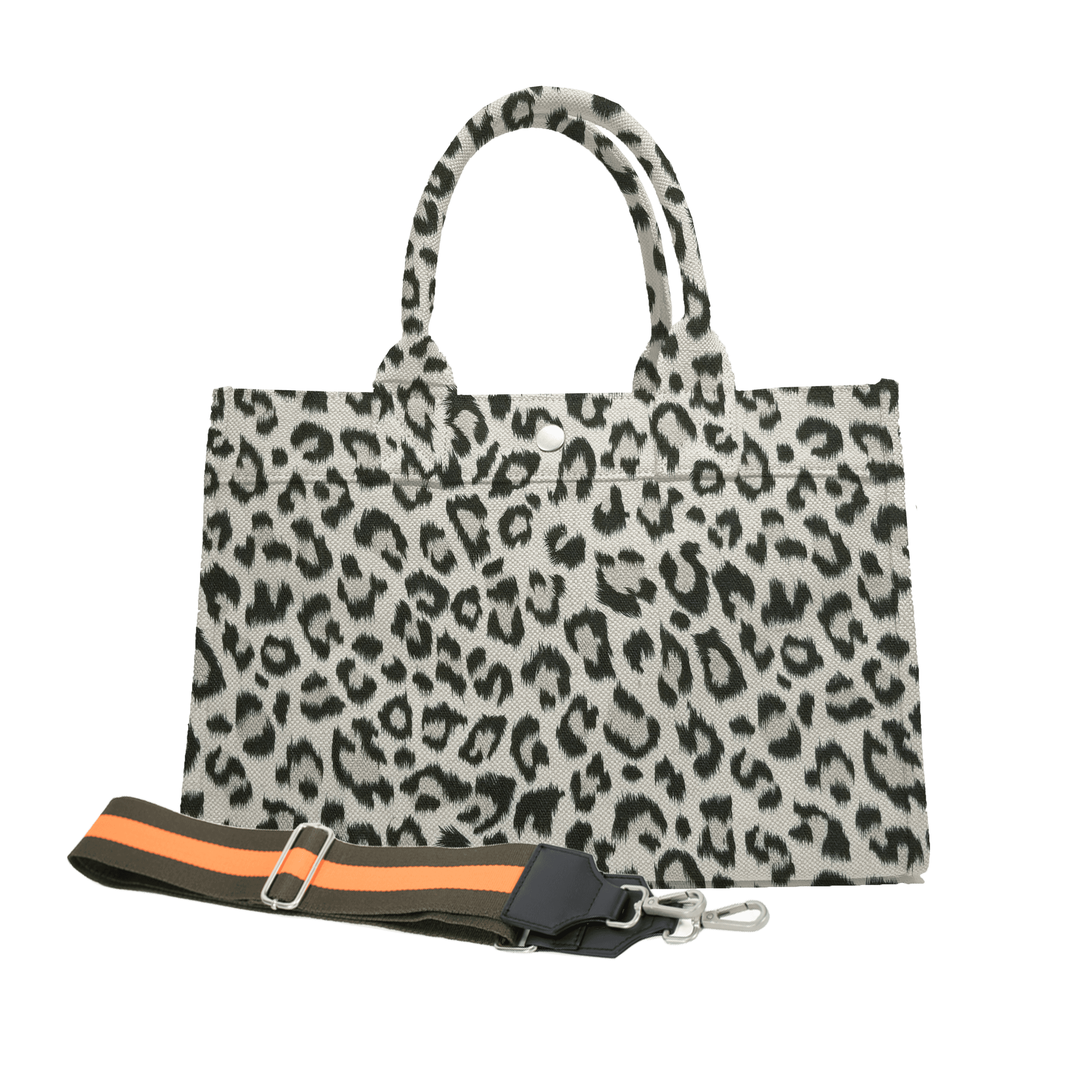 Split Letter Monogram Midi East West Bag: Leopard - Quilted Koala