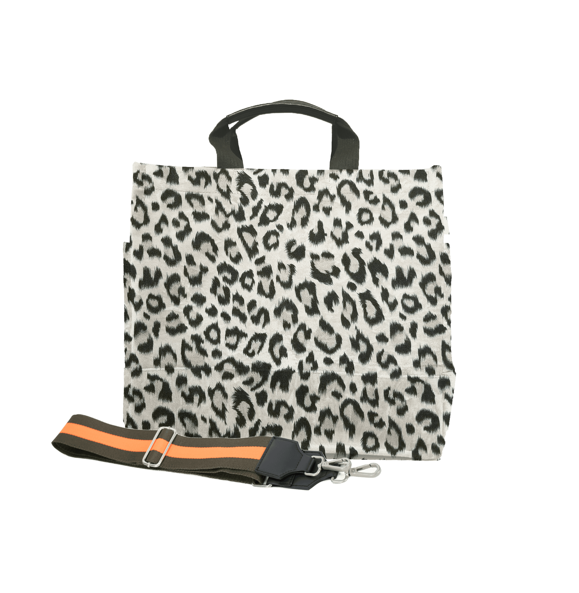 Luxe North South Bag in Leopard - Quilted Koala