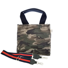 Mini Luxe North South Bag: Green Camouflage - Quilted Koala