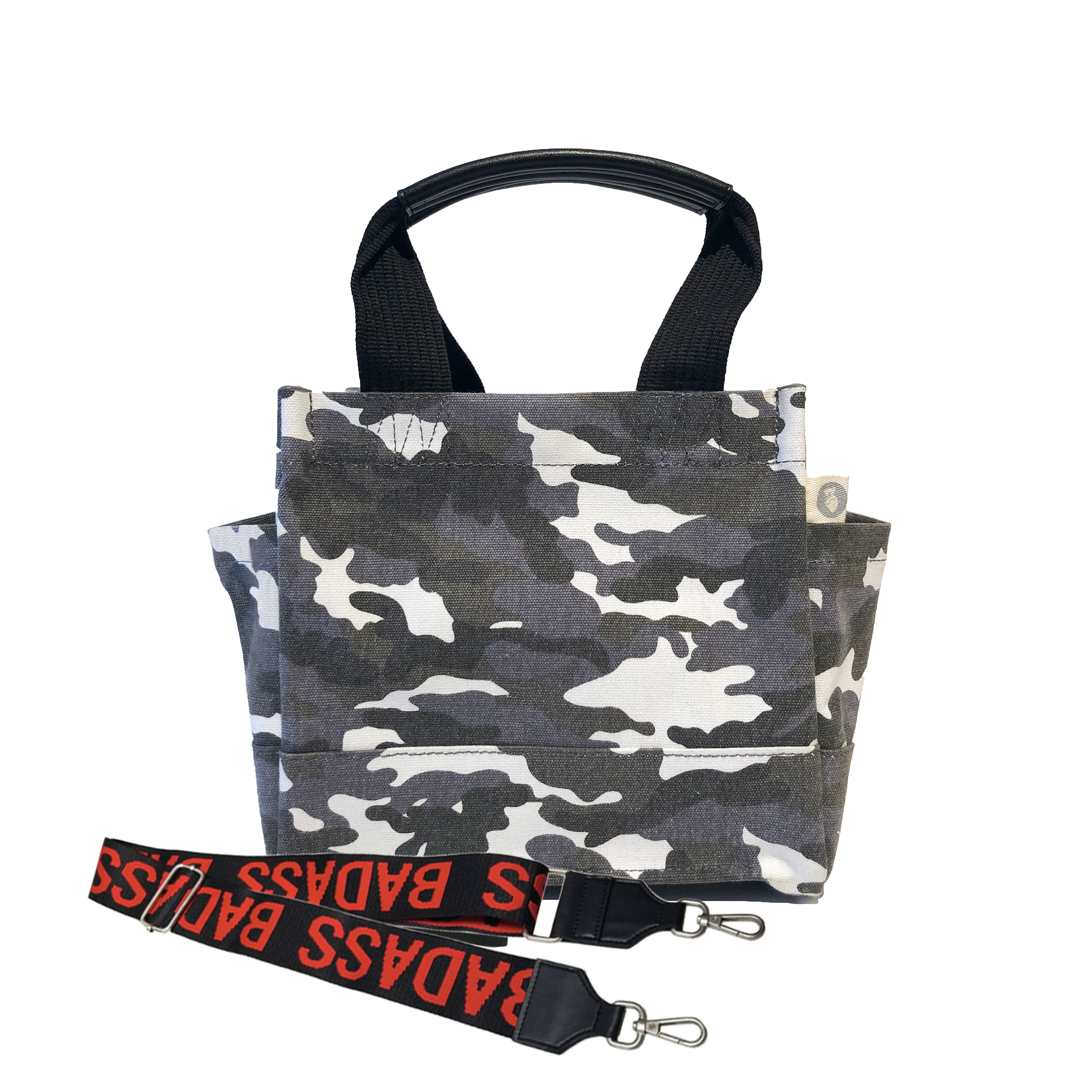 Mini Monogram Mini Luxe North South Bag: Grey Camouflage - Quilted Koala