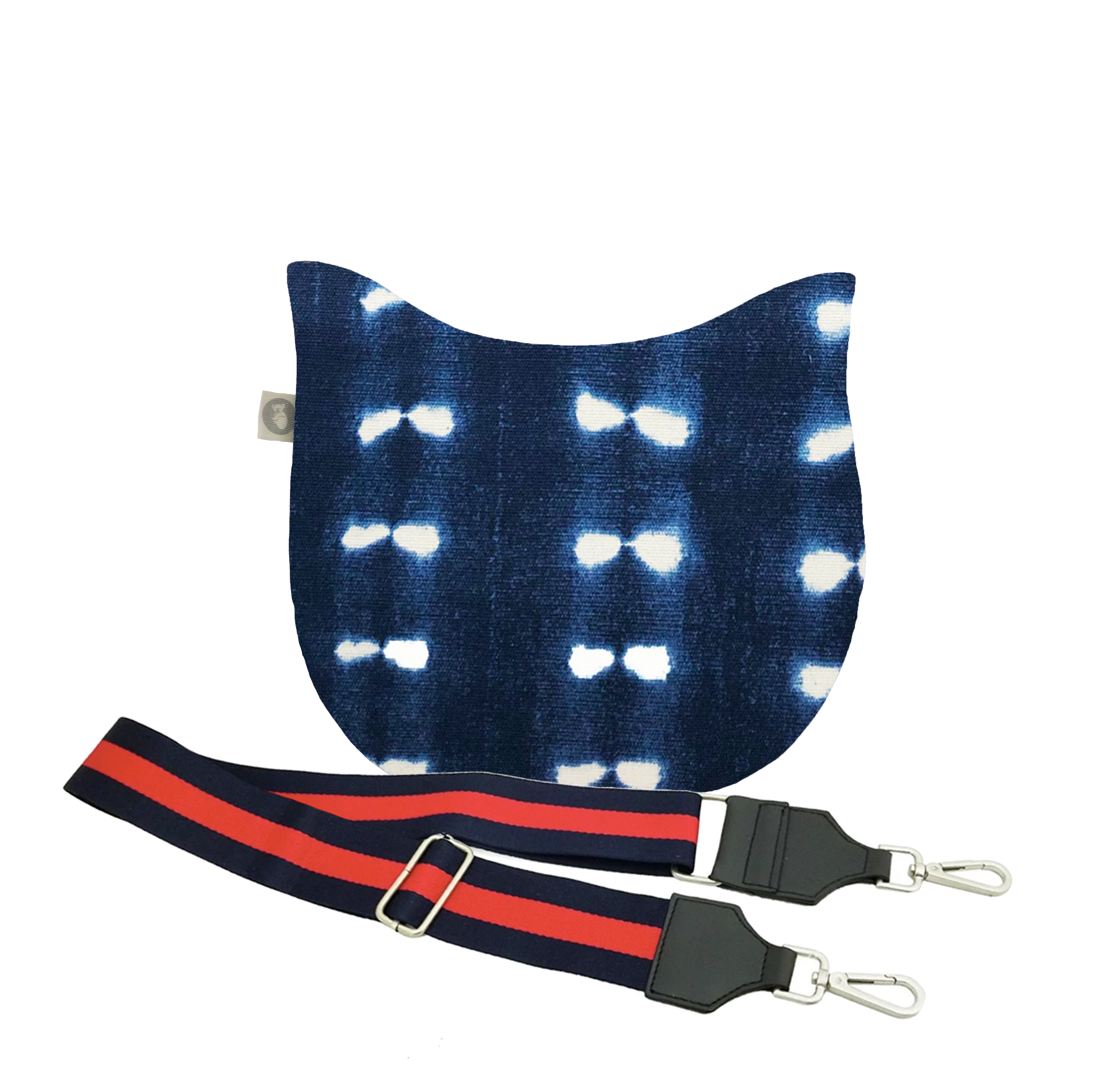 Mini City Bag: Blue Shibori - Quilted Koala
