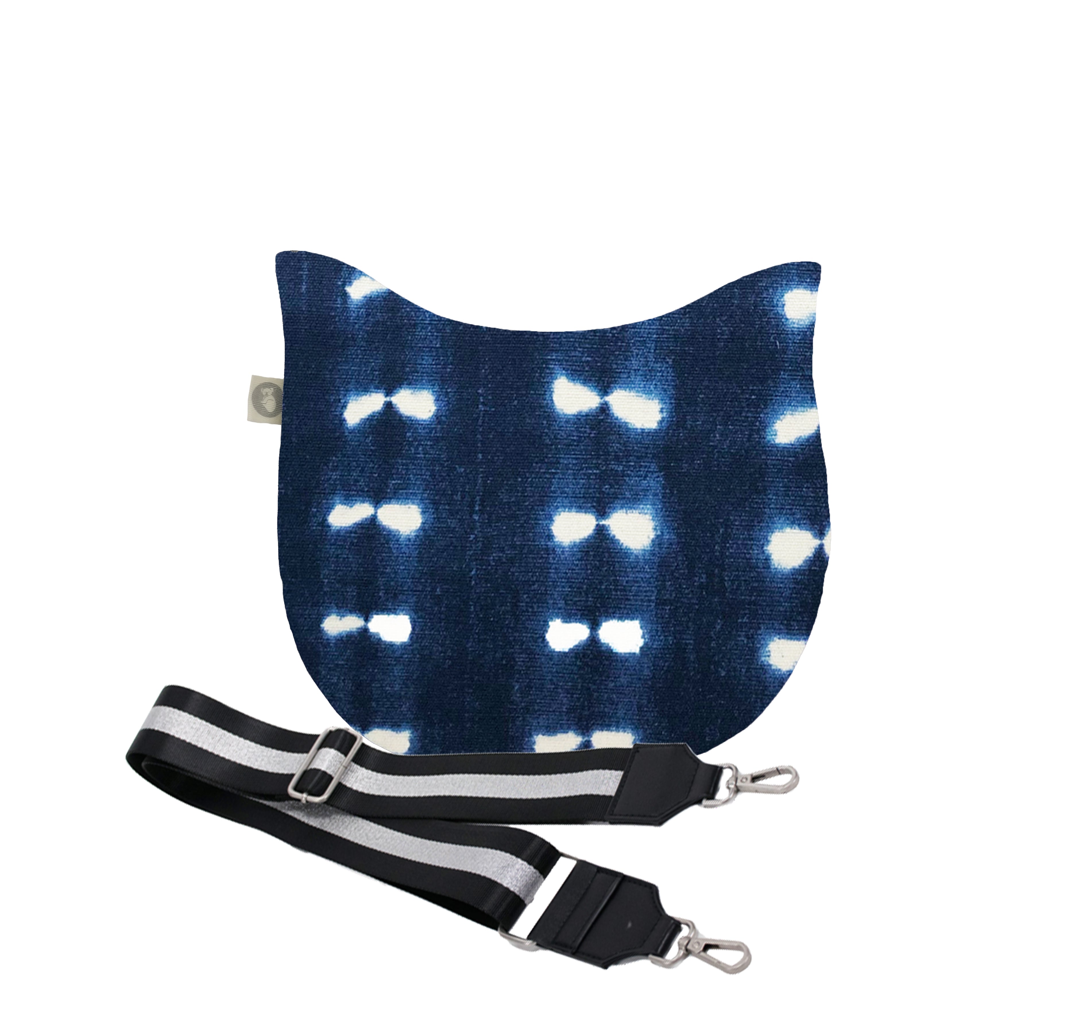 Mini City Bag: Blue Shibori - Quilted Koala