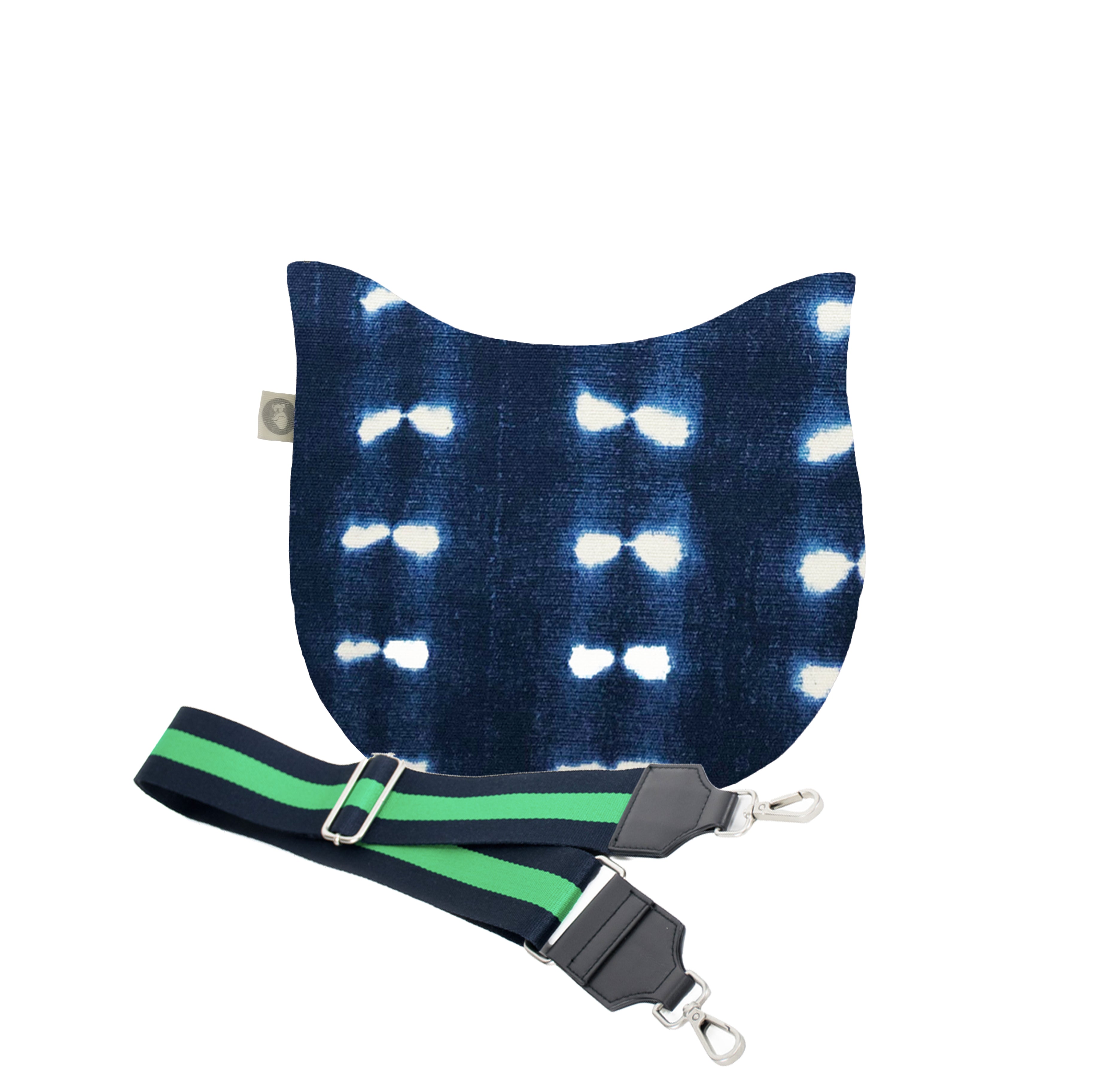 Mini City Bag: Blue Shibori - Quilted Koala