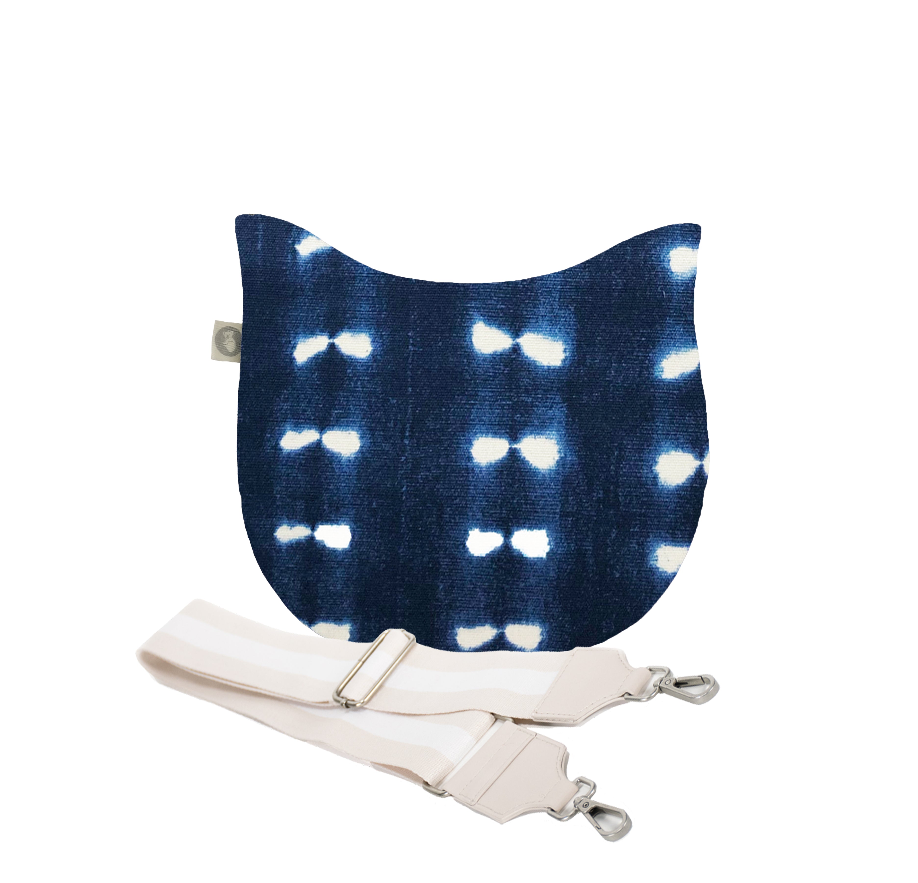 Mini City Bag: Blue Shibori - Quilted Koala