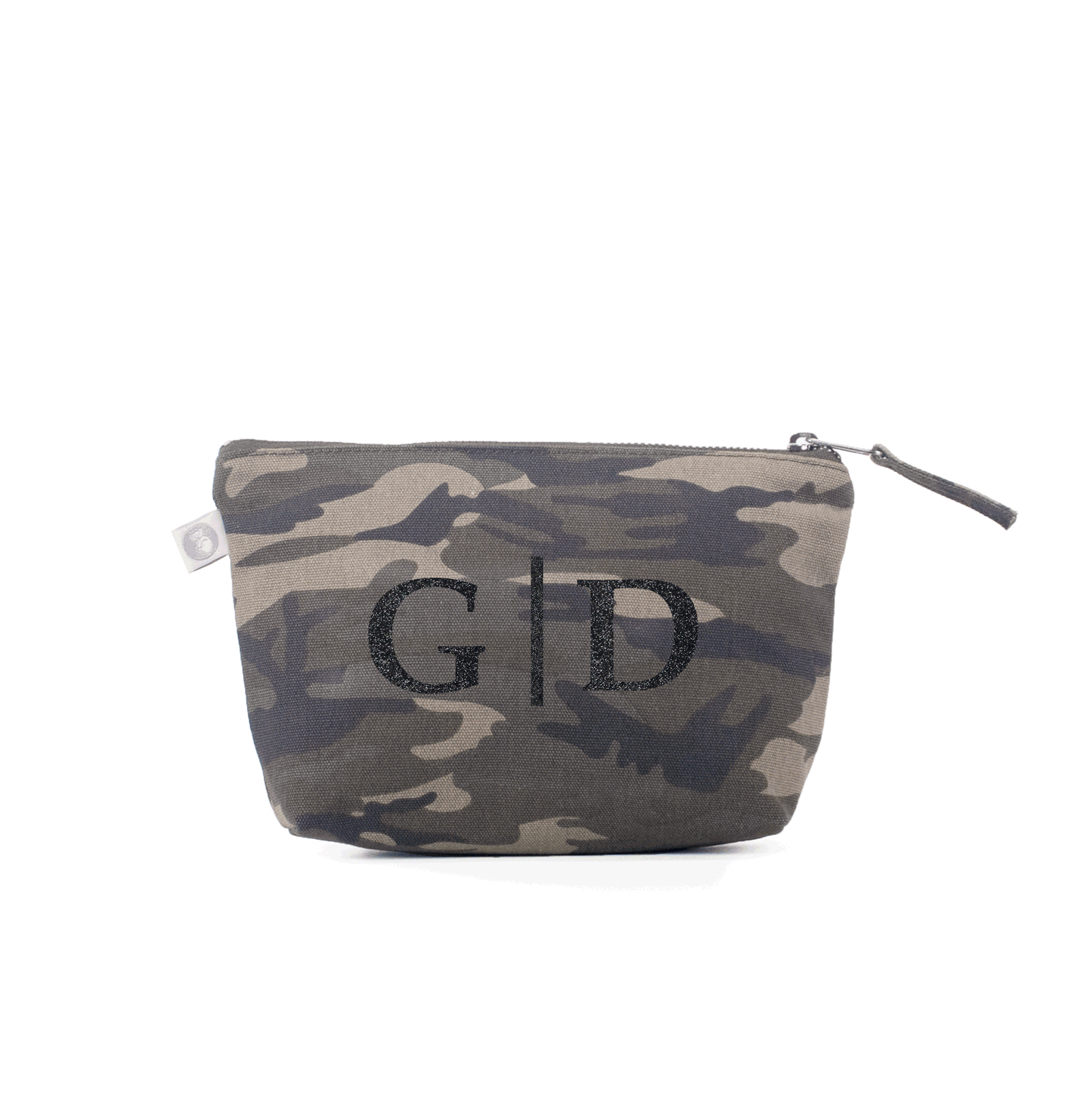 Split Letter Monogram Makeup Bag - Quilted Koala